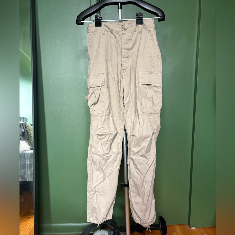 Zumiez Tan Trousers Relaxed Fit Utility